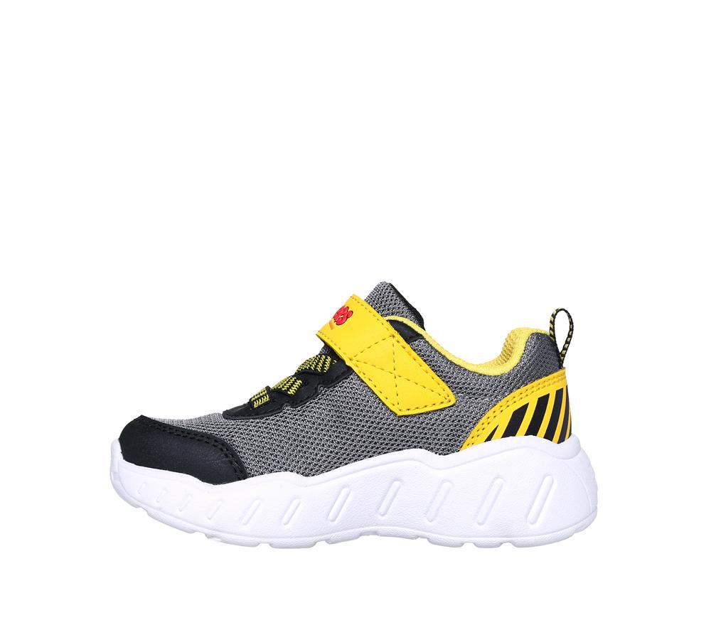 Boys's Skechers Play Scene Sneakers Black / Yellow  USA |  0214-VNEXD