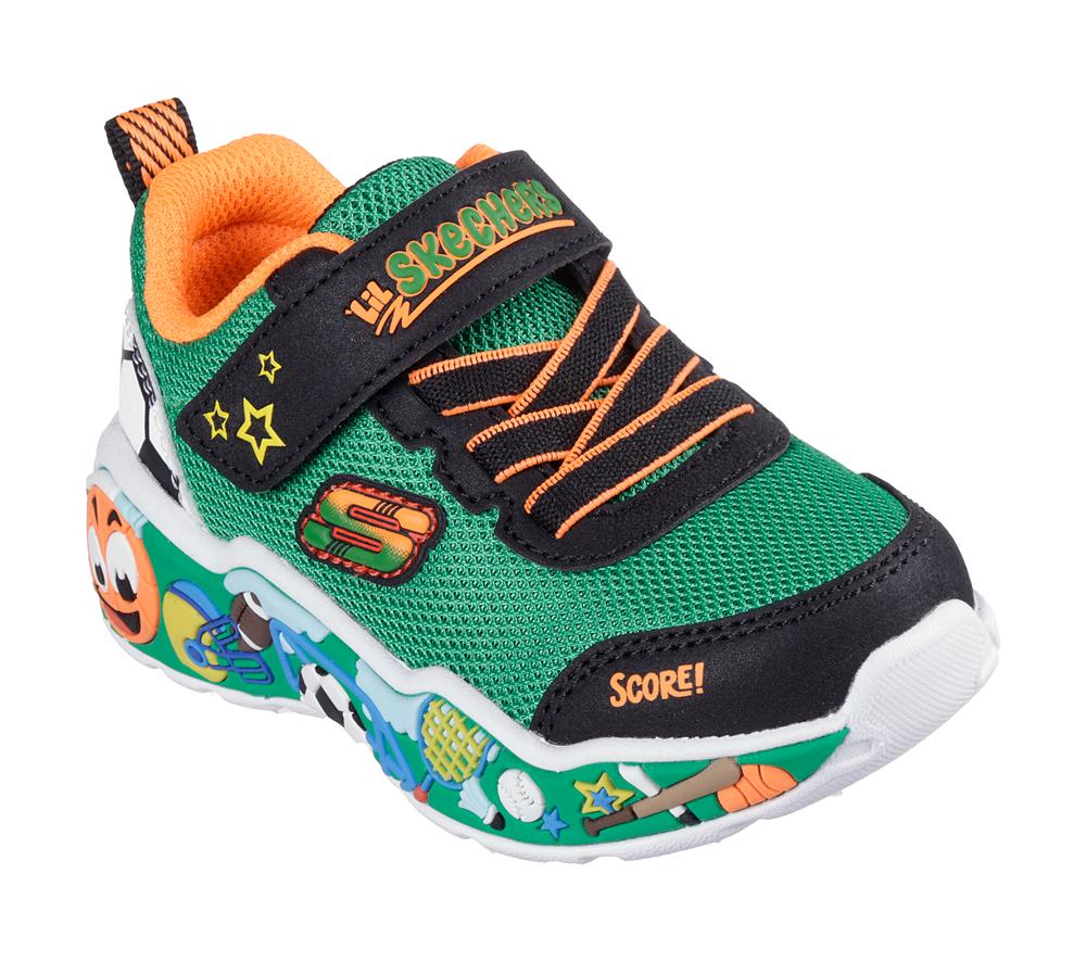 Boys's Skechers Play Scene Sneakers Green / Multicolor  USA |  4186-BGTAV