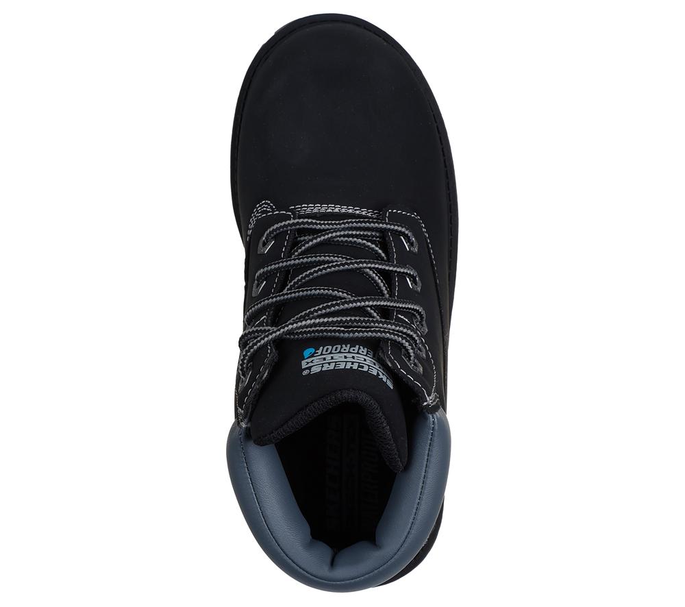 Boys's Skechers Power Reach - Hydro-Tread Lace Up Shoes Black  USA |  4397-KADFJ