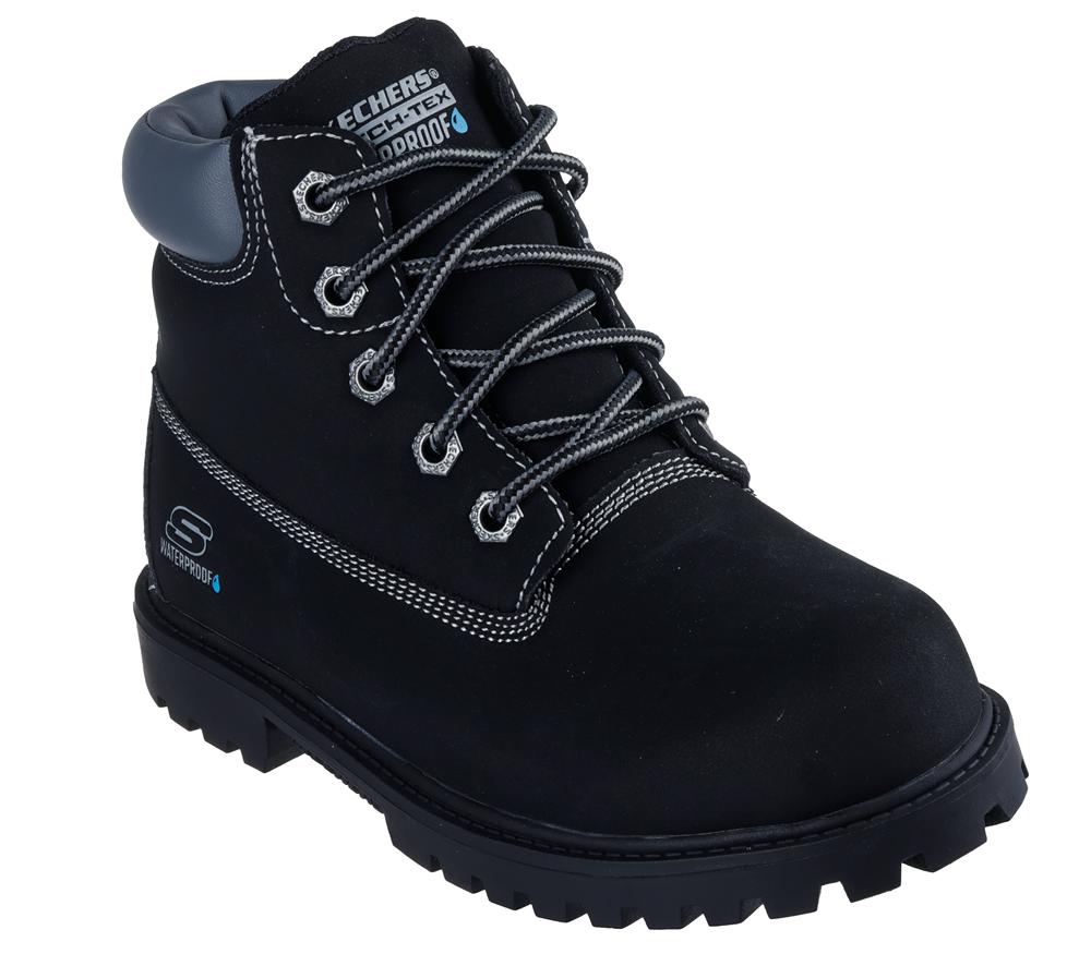 Boys's Skechers Power Reach - Hydro-Tread Lace Up Shoes Black  USA |  4397-KADFJ