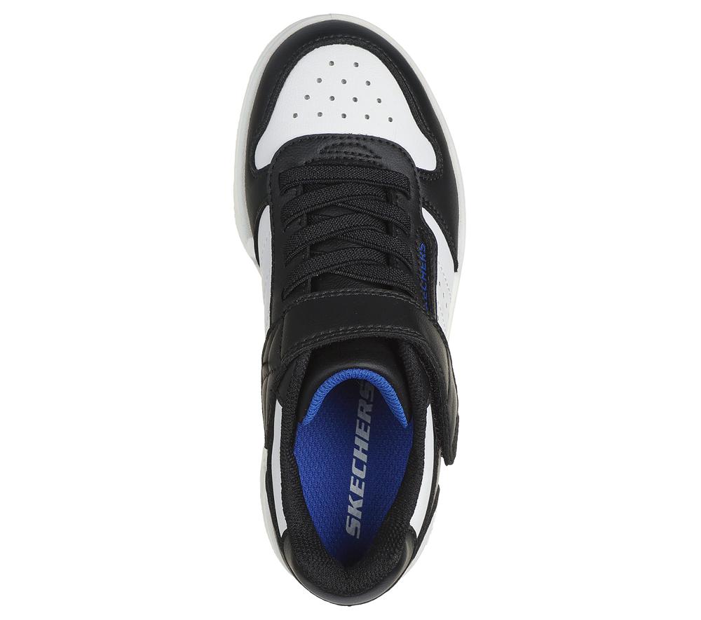 Boys's Skechers Quick Street Sneakers Black / White  USA |  3267-HKYWI