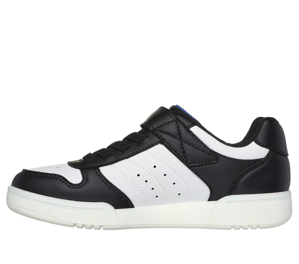 Boys's Skechers Quick Street Sneakers Black / White  USA |  3267-HKYWI