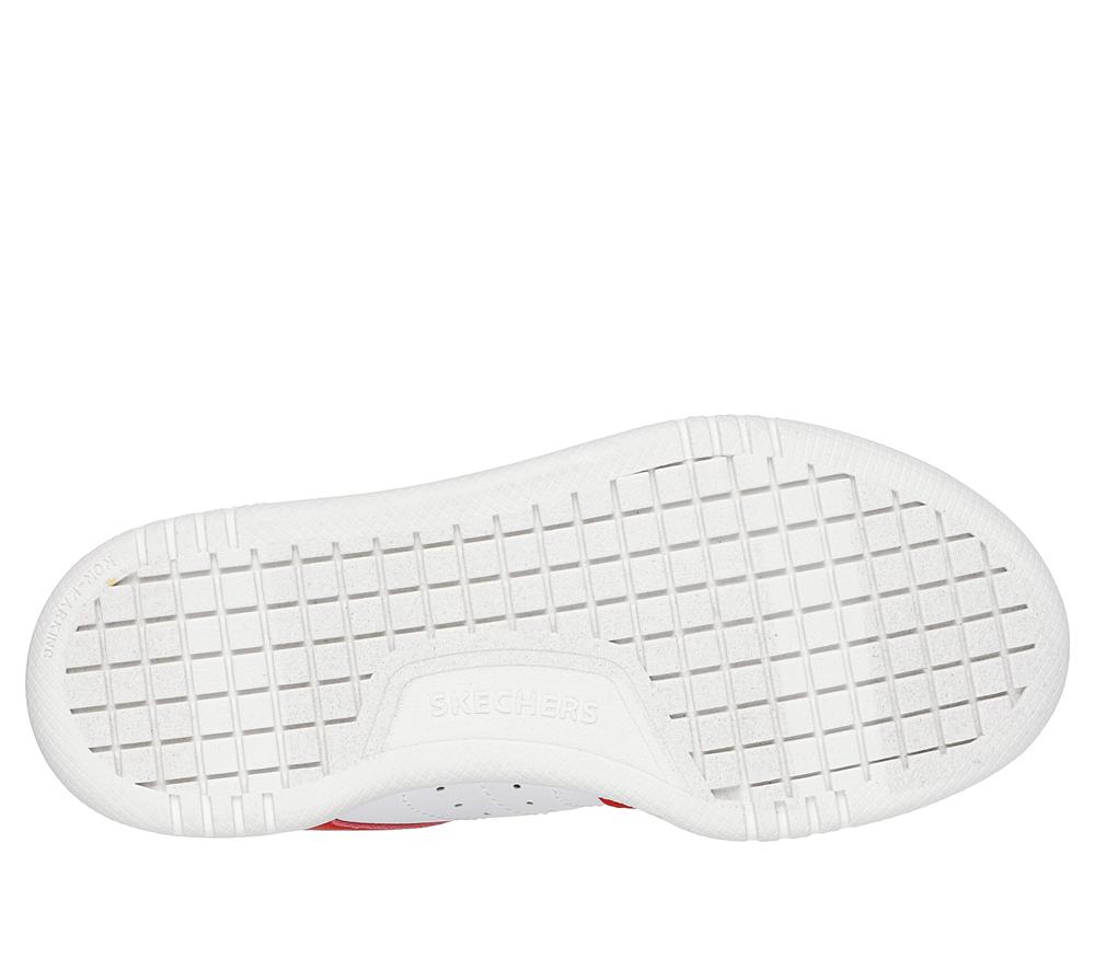 Boys's Skechers Quick Street - Rapid Avenue Slip On Shoes Red / White  USA |  1098-SAYHW