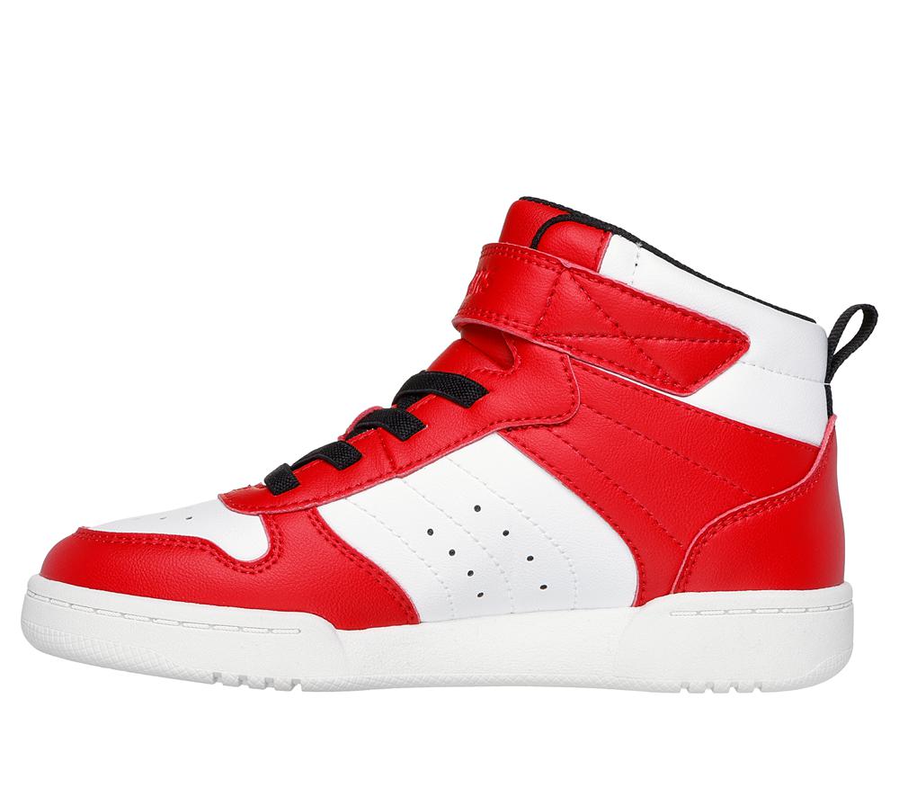Boys's Skechers Quick Street - Rapid Avenue Slip On Shoes Red / White  USA |  1098-SAYHW