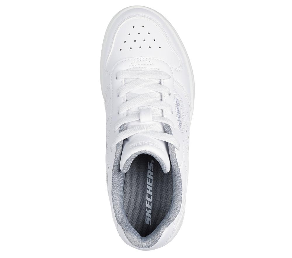 Boys's Skechers Quick Street - Vorton Lace Up Shoes White  USA |  4518-CYLDB
