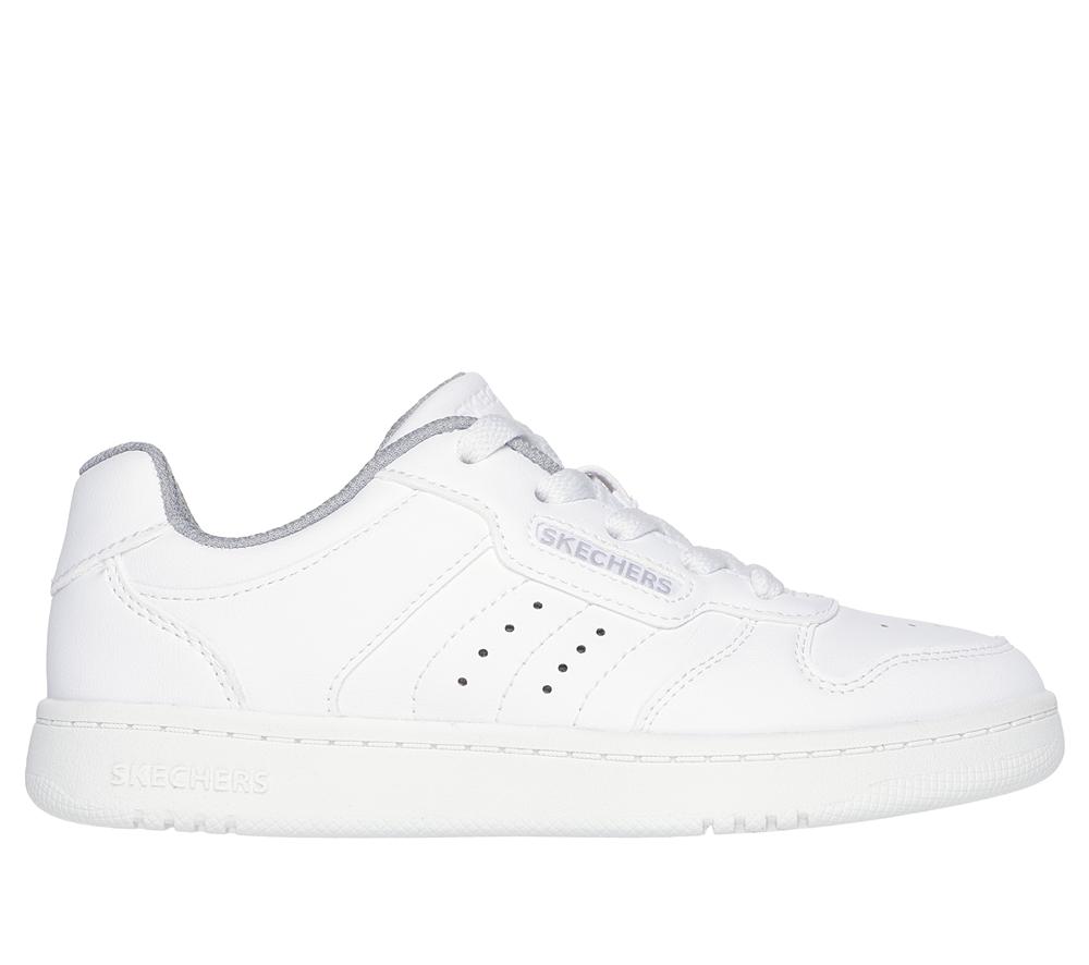 Boys\'s Skechers Quick Street - Vorton Lace Up Shoes White  USA |  4518-CYLDB
