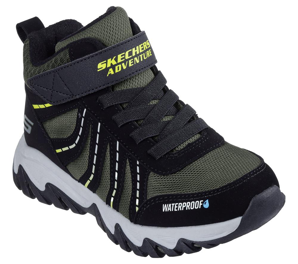 Boys's Skechers Rugged Ranger - Storm Trail Sneakers Black / Green  USA |  4871-TYDMW