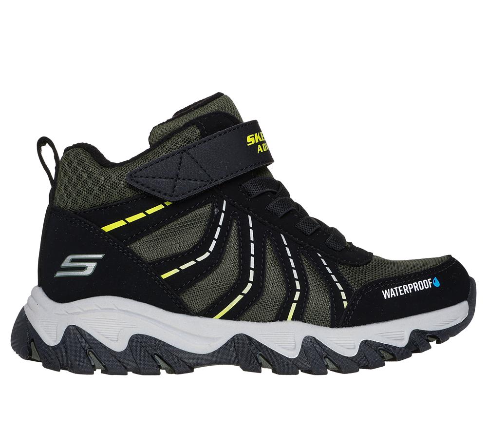 Boys\'s Skechers Rugged Ranger - Storm Trail Sneakers Black / Green  USA |  4871-TYDMW