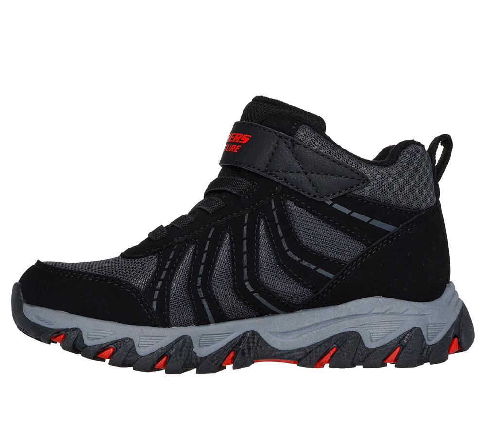 Boys's Skechers Rugged Ranger - Storm Trail Slip On Shoes Black / Red  USA |  7269-LBADF