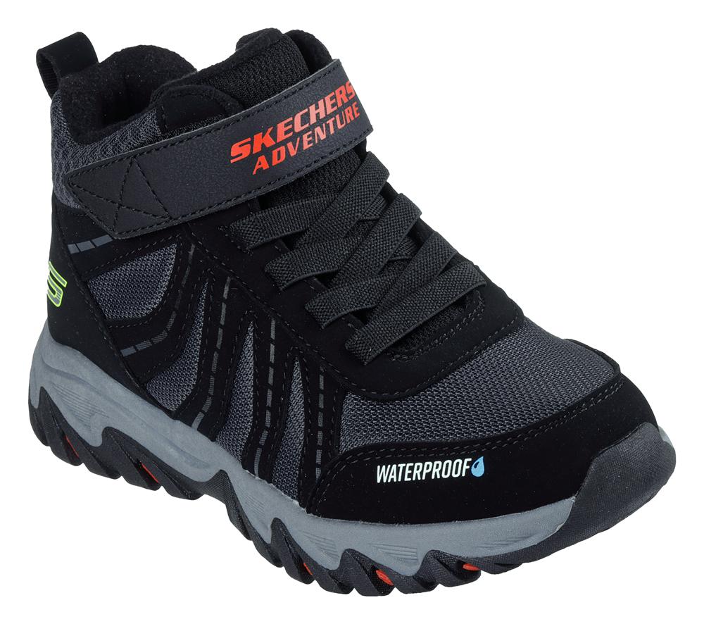 Boys's Skechers Rugged Ranger - Storm Trail Slip On Shoes Black / Red  USA |  7269-LBADF