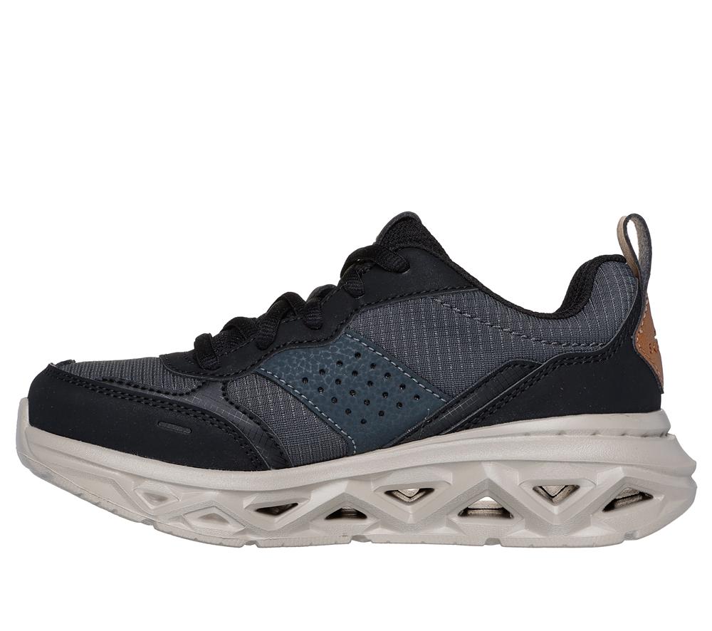 Boys's Skechers SKX-1121 Lace Up Shoes Black / Charcoal  USA |  7648-IZCOV