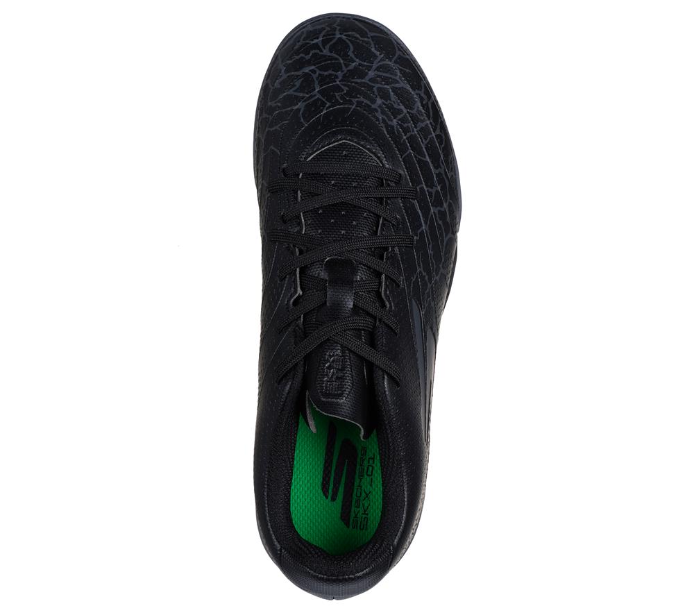 Boys's Skechers SKX_1.5 Jr Youth TF Sneakers Black / Silver  USA |  0198-DTXPQ