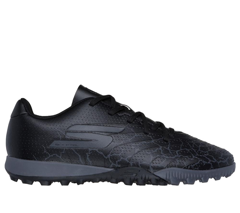 Boys\'s Skechers SKX_1.5 Jr Youth TF Sneakers Black / Silver  USA |  0198-DTXPQ