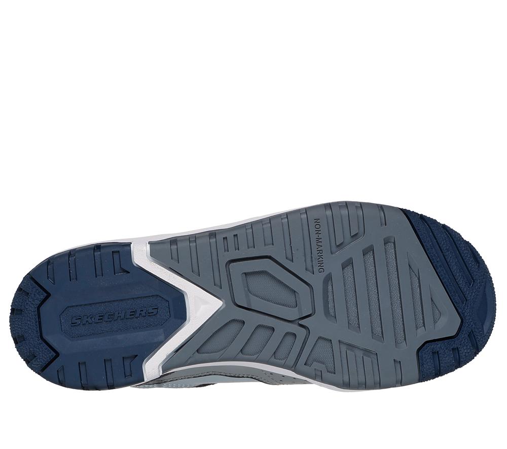 Boys's Skechers SKX-228 Lace Up Shoes Grey / Black  USA |  9043-ROMTX