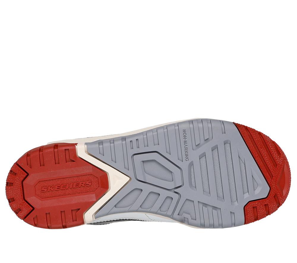 Boys's Skechers SKX-228 Lace Up Shoes White / Red  USA |  6105-OPWNQ