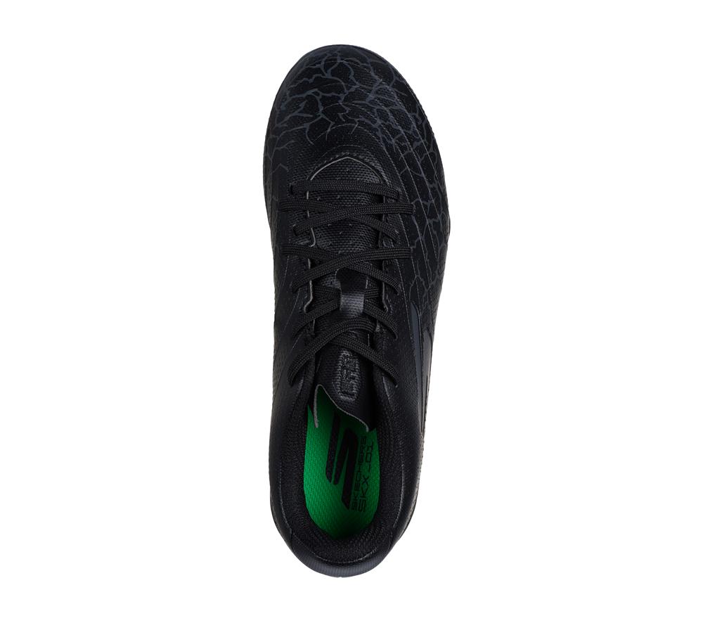 Boys's Skechers SKX_ 1.5 Jr Td FG Sneakers Black / Silver  USA |  1503-VPDNO