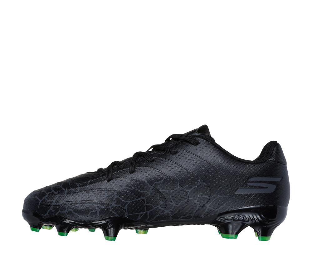 Boys's Skechers SKX_ 1.5 Jr Td FG Sneakers Black / Silver  USA |  1503-VPDNO