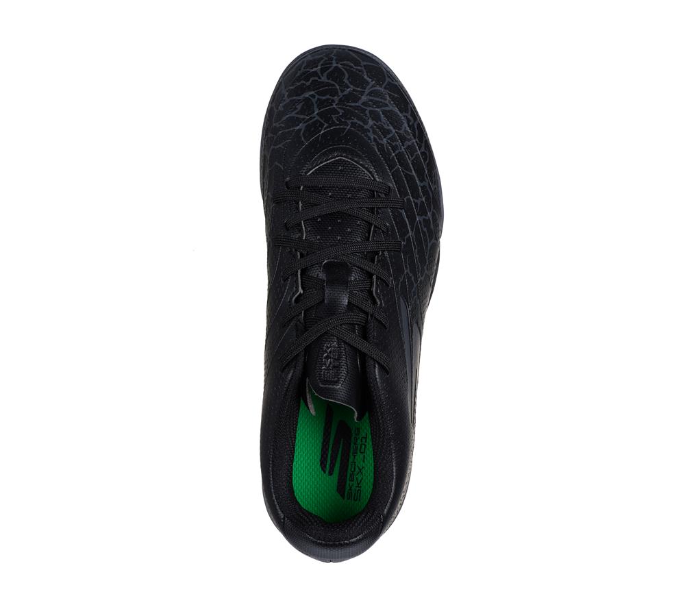 Boys's Skechers SKX_ 1.5 Jr Td TF Sneakers Black / Silver  USA |  6514-QYEPI