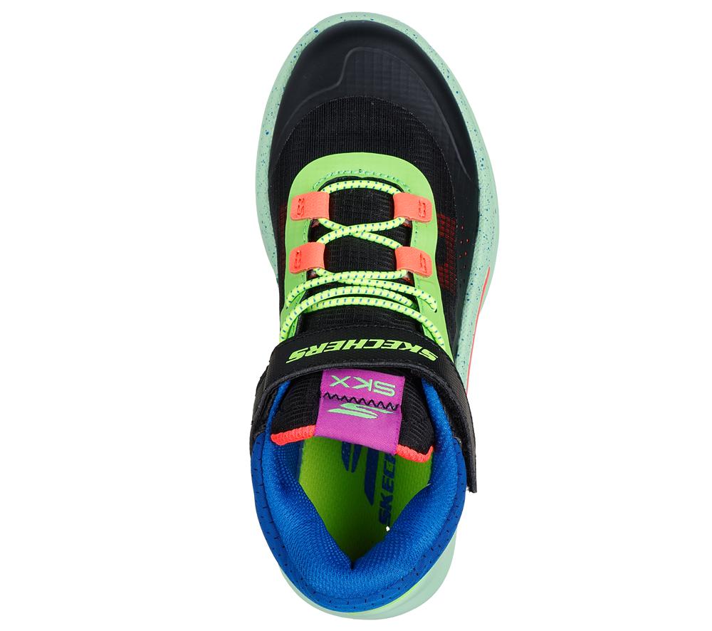 Boys's Skechers SKX Court Hype - Hooper-Hero Sneakers Black / Multicolor  USA |  7246-WUFXM