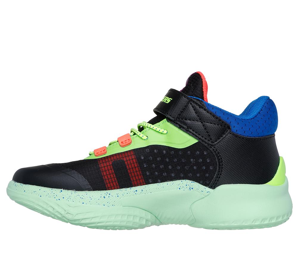 Boys's Skechers SKX Court Hype - Hooper-Hero Sneakers Black / Multicolor  USA |  7246-WUFXM