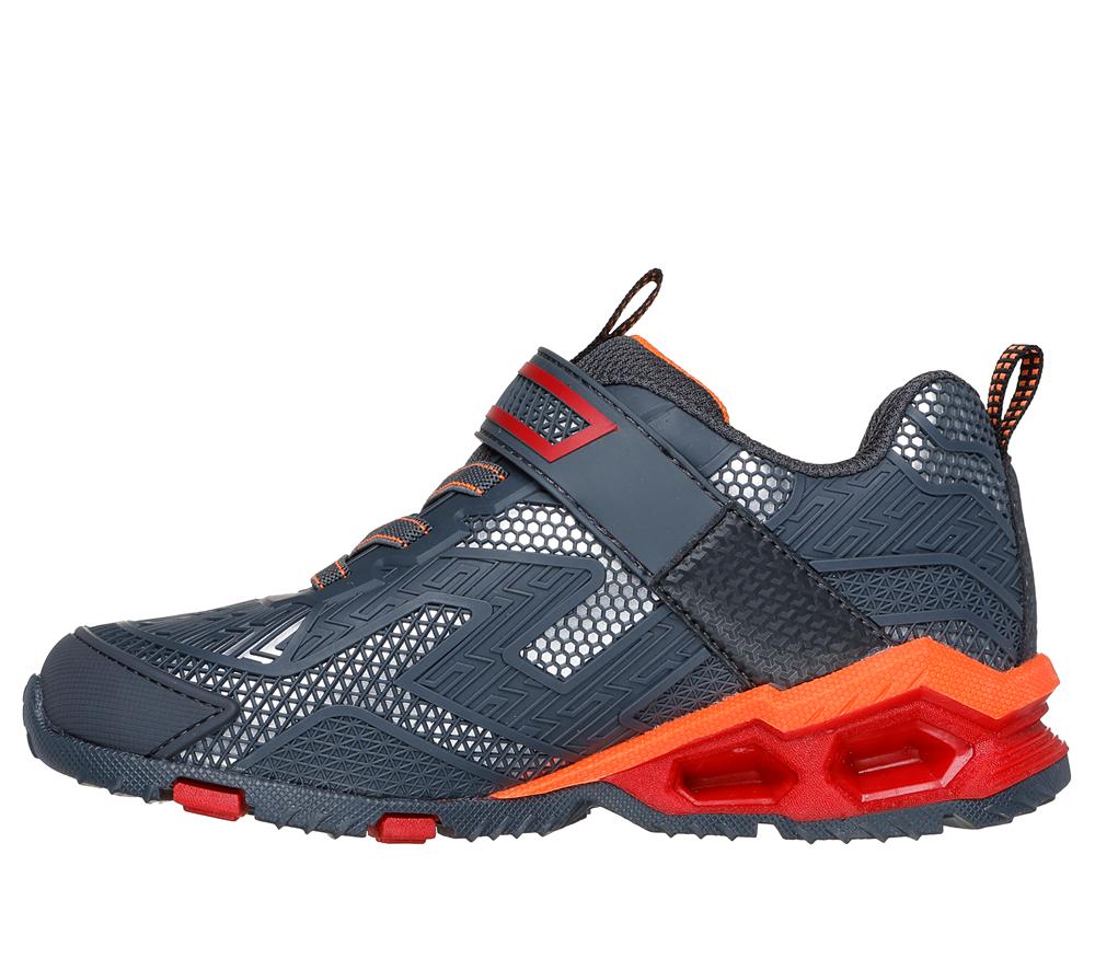 Boys's Skechers S-Lights: Hydro Lights - Heat-Tread Light Up Sneakers Charcoal / Orange  USA |  5206-CXNGL