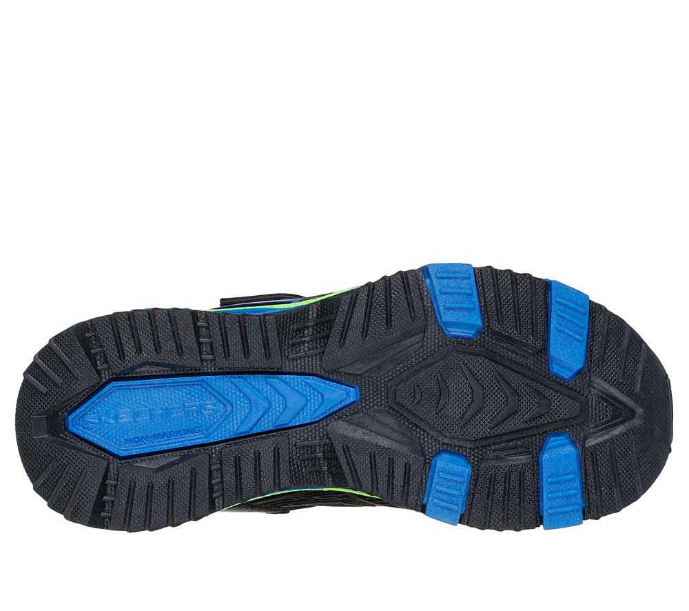 Boys's Skechers S-Lights: Hydro Lights - Heat-Tread Light Up Sneakers Black / Blue  USA |  7243-ZBXJM