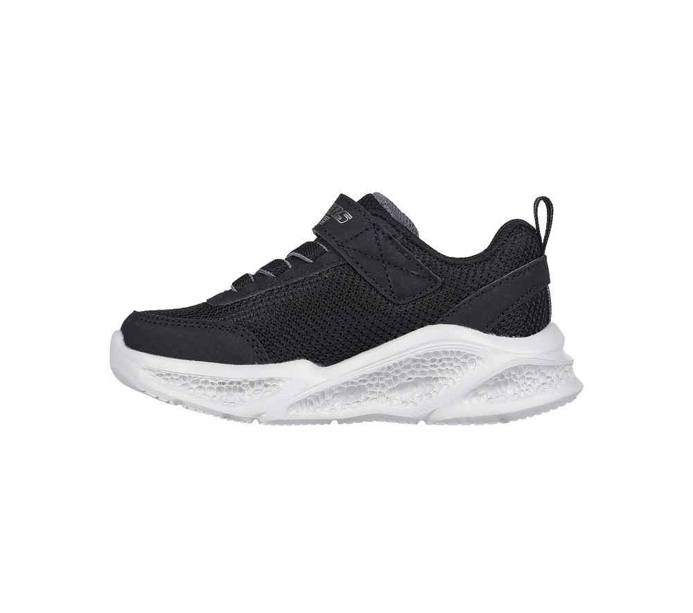 Boys's Skechers S-Lights: Meteor-Lights Sneakers Black / Grey  USA |  2693-DOKHR