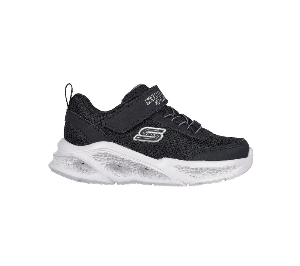 Boys\'s Skechers S-Lights: Meteor-Lights Sneakers Black / Grey  USA |  2693-DOKHR