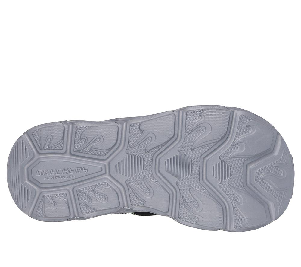 Boys's Skechers S-Lights: Thermo-Flash - Hydro-Flare Light Up Sneakers Black / Lime  USA |  7432-FGZBI