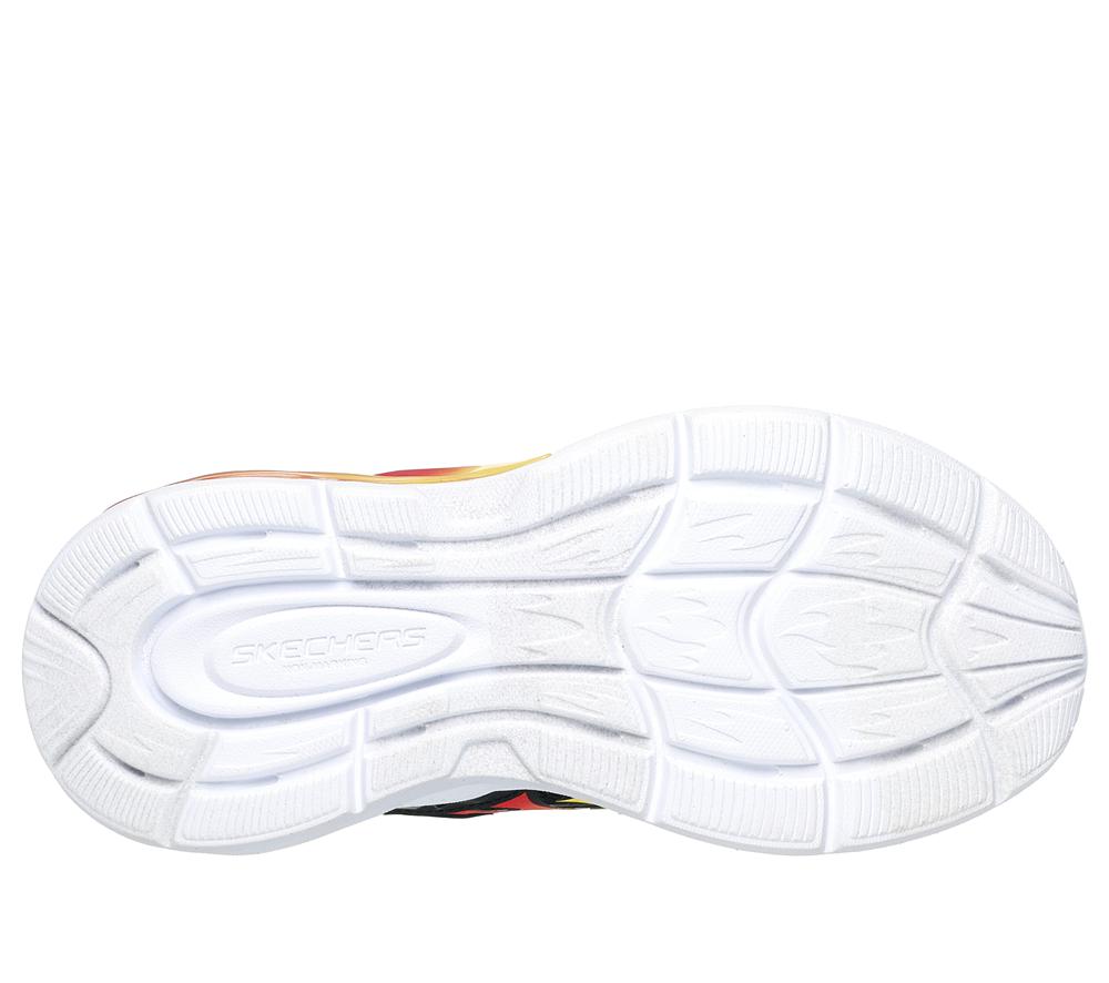 Boys's Skechers S-Lights: Thermo Flash 2.0 Light Up Sneakers Black / Red  USA |  0942-GJTDK