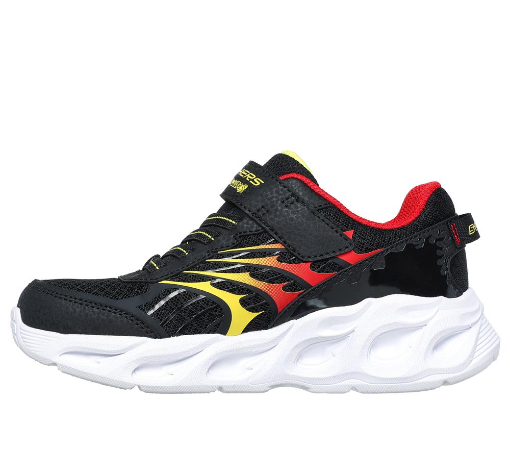 Boys's Skechers S-Lights: Thermo Flash 2.0 Light Up Sneakers Black / Red  USA |  0942-GJTDK