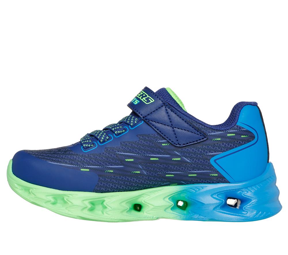 Boys's Skechers S-Lights: Vortex 2.0 - Quantroid Light Up Sneakers Navy / Blue  USA |  6210-NOBIH