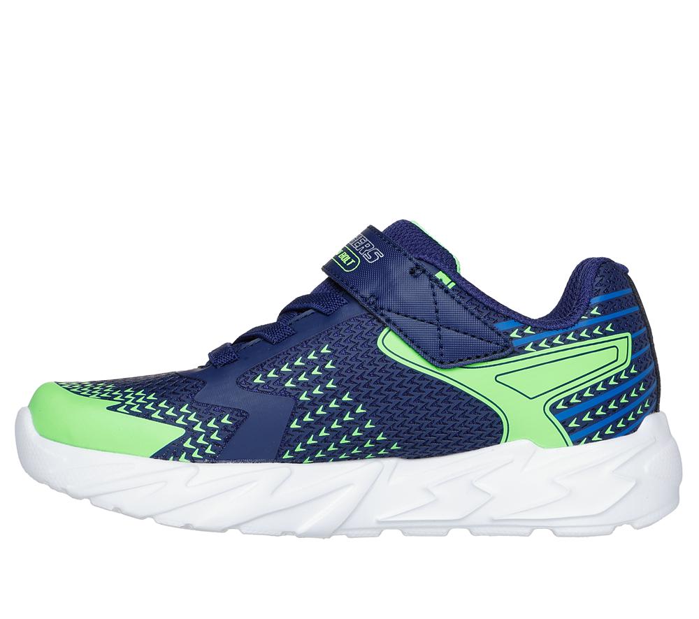 Boys's Skechers S Lights: Flex-Glow Bolt Light Up Sneakers Navy / Multicolor  USA |  3470-UWTOF