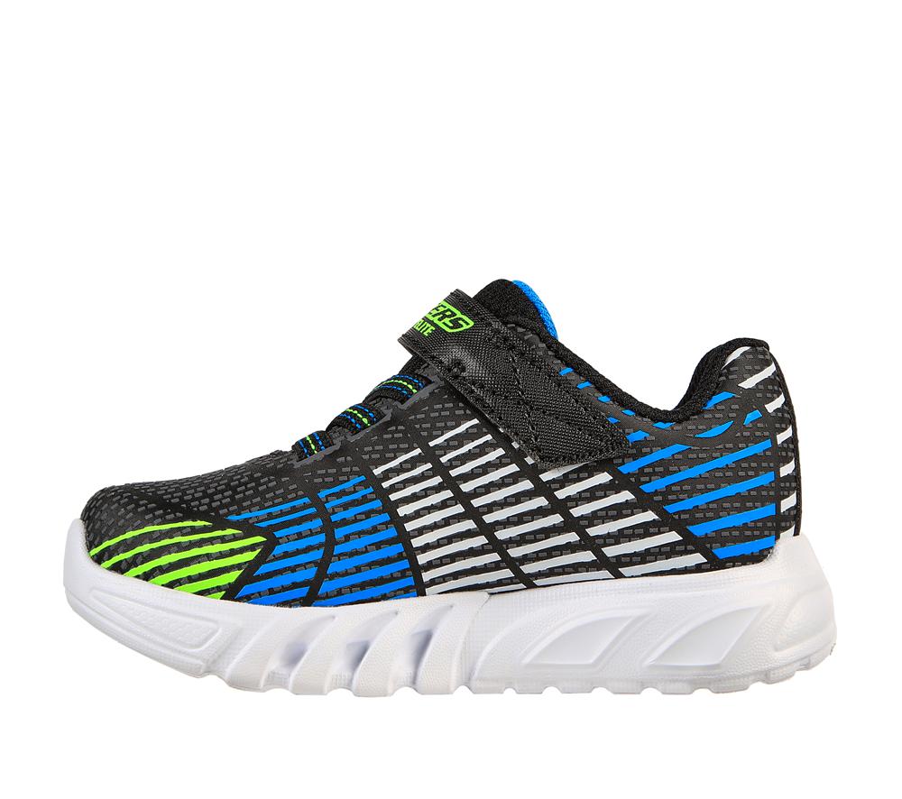 Boys's Skechers S Lights: Flex-Glow Elite Light Up Sneakers Black / Lime  USA |  4829-GWVNK