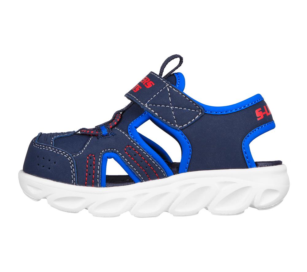 Boys's Skechers S Lights: Hypno-Splash - Sunzys Sandals Navy / Blue  USA |  9052-ECUBJ