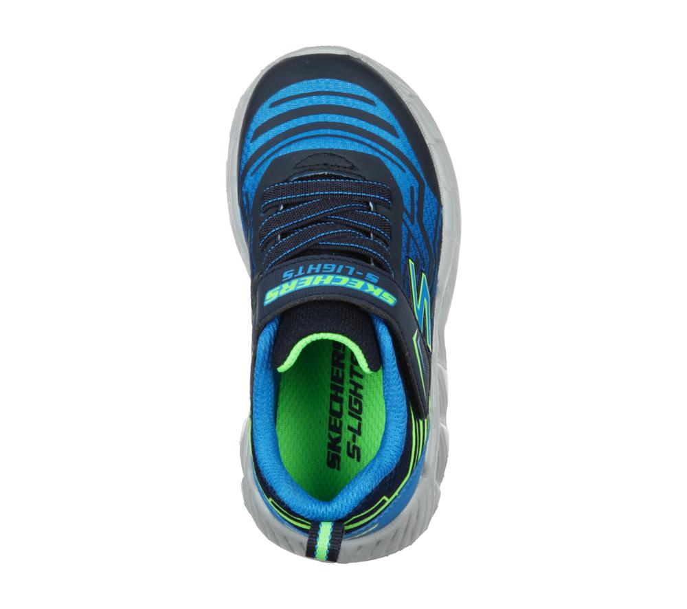 Boys's Skechers S Lights: Magna-Lights - Bozler Light Up Sneakers Navy / Blue  USA |  5679-ULDHX