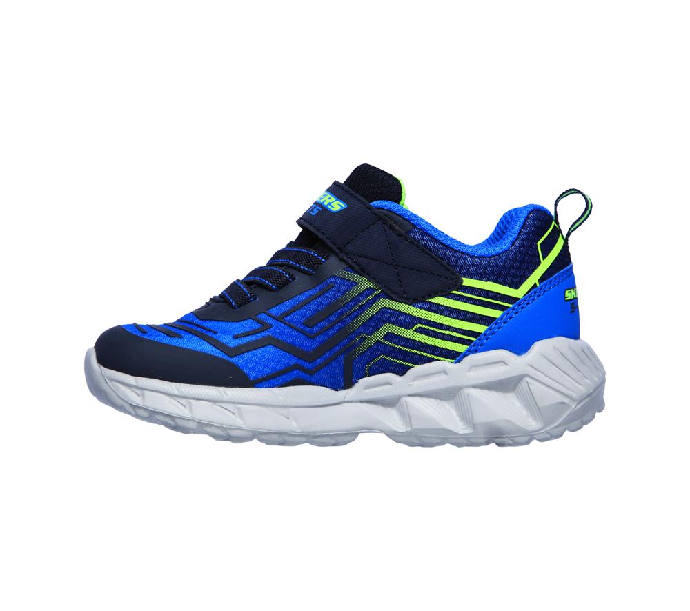 Boys's Skechers S Lights: Magna-Lights - Bozler Light Up Sneakers Navy / Blue  USA |  5679-ULDHX