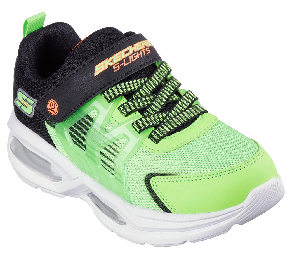 Boys's Skechers S Lights: Prismatrons Light Up Sneakers Lime / Black  USA |  8230-DWEPT