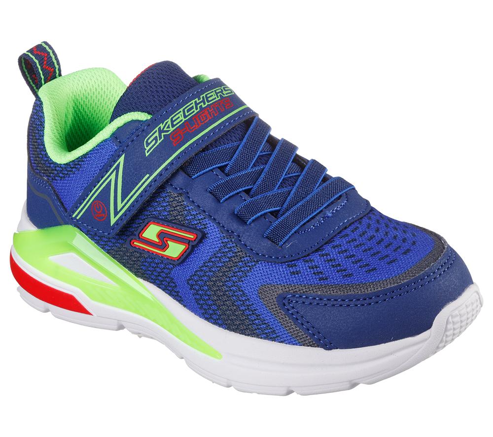 Boys's Skechers S Lights: Tri-Namics Light Up Sneakers Navy / Lime  USA |  6290-DSQJU