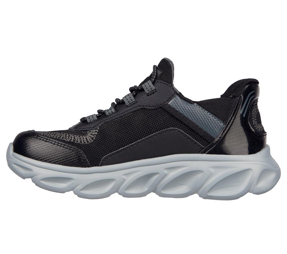 Boys's Skechers Slip-Ins: Flex Glide Sneakers Black / Charcoal  USA |  4958-UWMXY