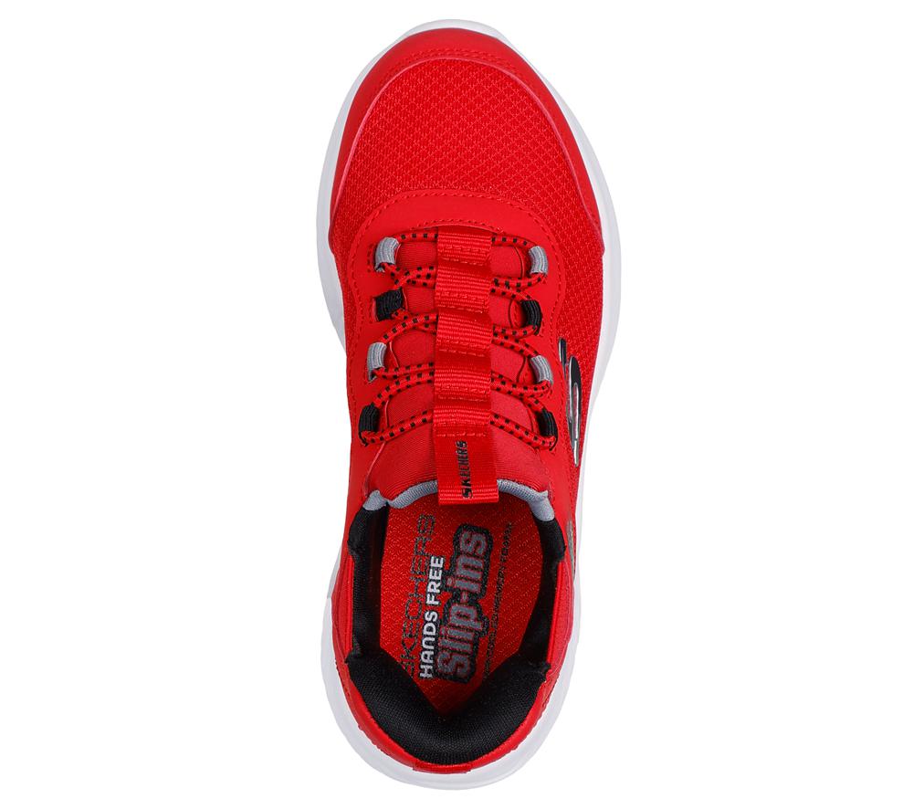 Boys's Skechers Slip-ins: Bounder - Brisk-Burst Sneakers Red / Black  USA |  3586-QHWPA