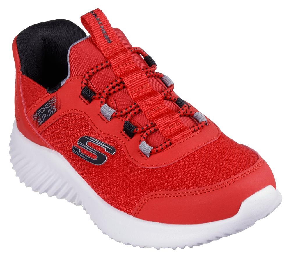 Boys's Skechers Slip-ins: Bounder - Brisk-Burst Sneakers Red / Black  USA |  3586-QHWPA