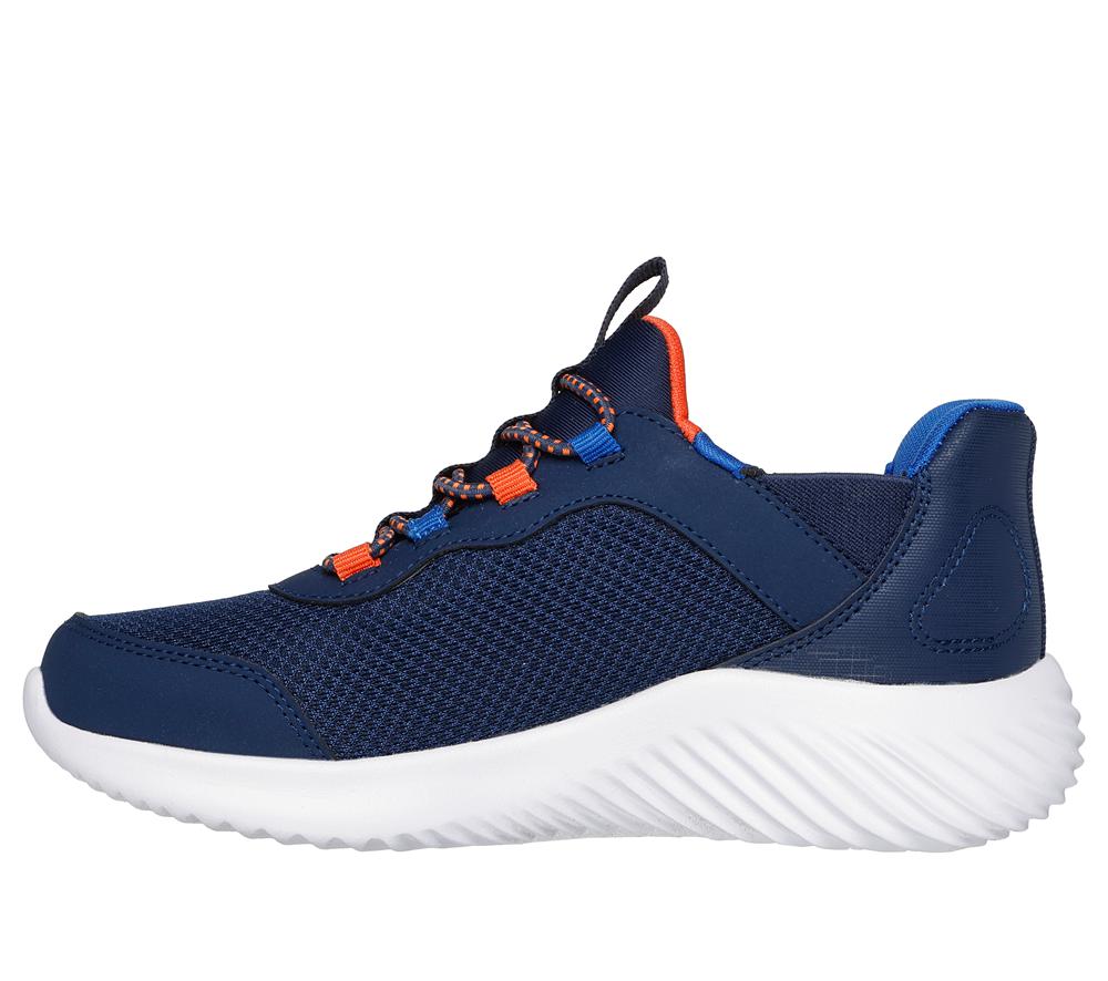Boys's Skechers Slip-ins: Bounder - Brisk-Burst Sneakers Navy / Blue  USA |  0819-ORLZG