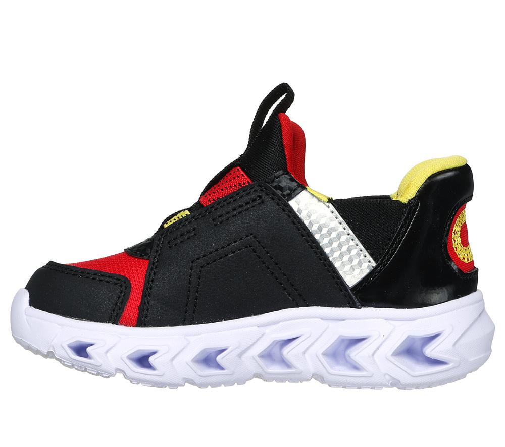 Boys's Skechers Slip-ins: Hypno-Flash 2.0 - Vexlux Sneakers Black / Red  USA |  6215-TELZA