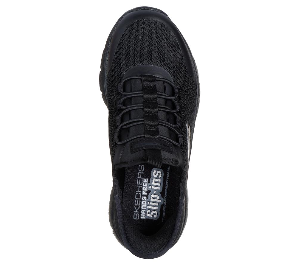 Boys's Skechers Slip-ins: Summits - High Range Slip On Shoes Black  USA |  4528-SDEFO