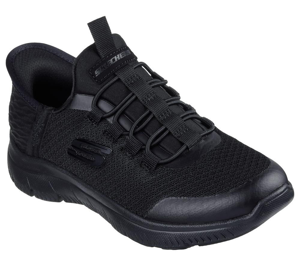 Boys's Skechers Slip-ins: Summits - High Range Slip On Shoes Black  USA |  4528-SDEFO