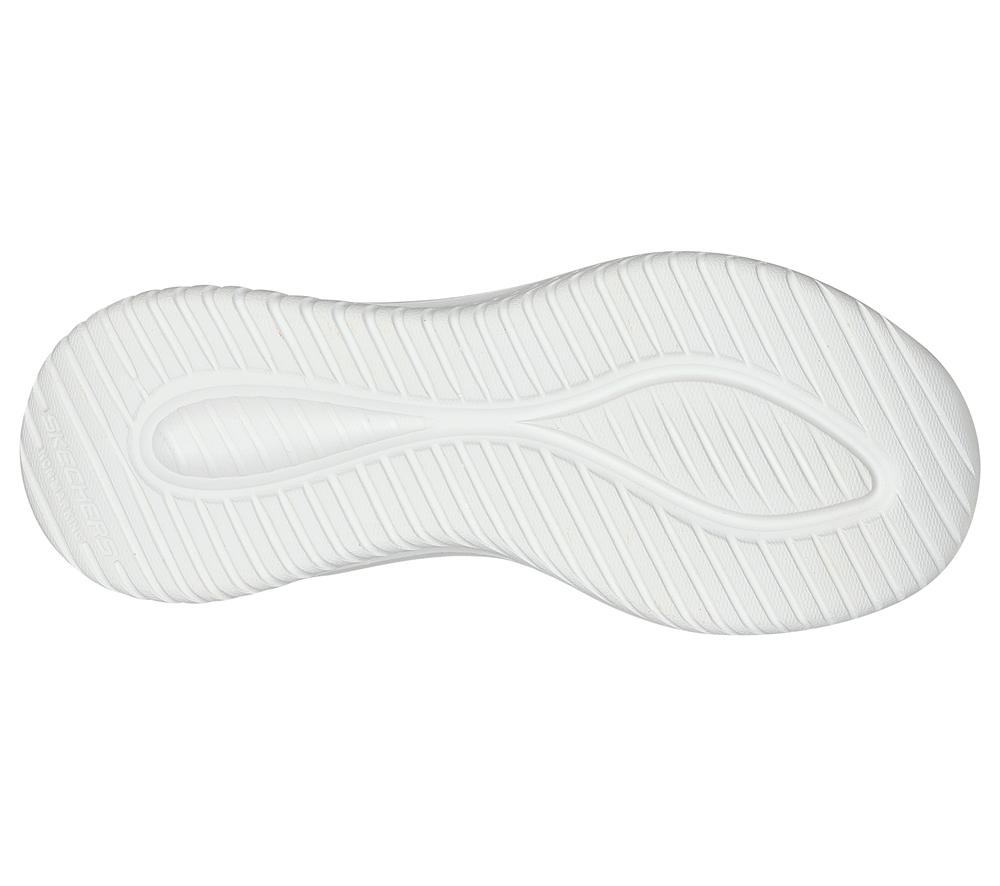 Boys's Skechers Slip-ins: Ultra Flex 3.0 - Smooth Step Sneakers Black / White  USA |  8905-ZRXTY