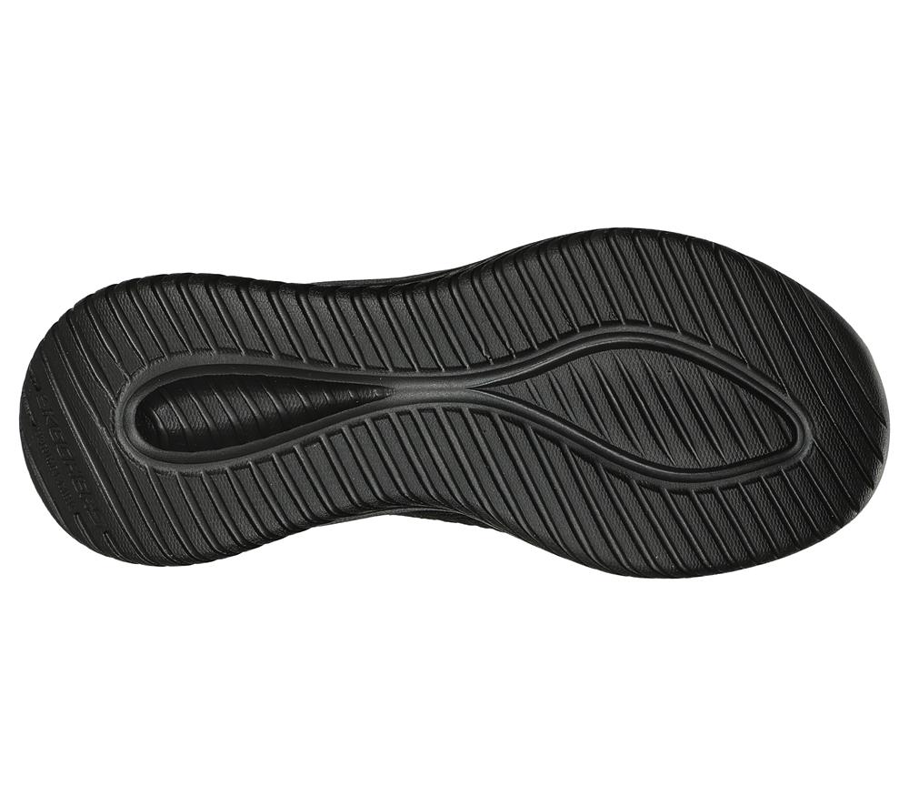 Boys's Skechers Slip-ins: Ultra Flex 3.0 - Smooth Step Sneakers Black  USA |  2851-FTMXN