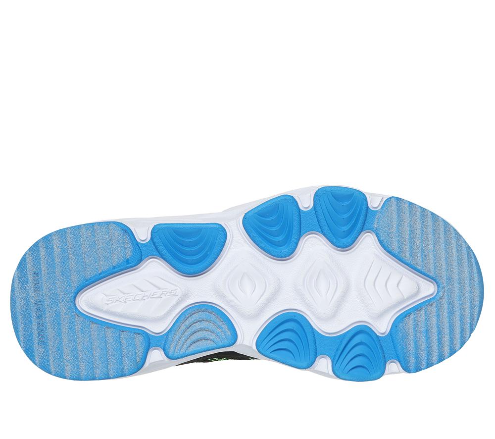 Boys's Skechers Slip-ins - Turbo Tread Slip On Shoes Black / Lime  USA |  5104-BWPGO