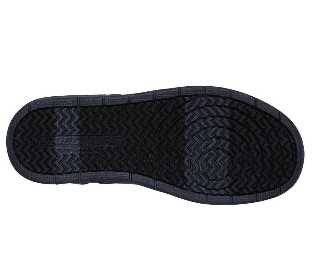 Boys's Skechers Smooth Street Sneakers Black  USA |  8704-OFSAH